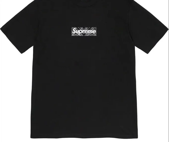 Cashew sleeved L Black Bandana 19FW S XL M Tee Logo White T-shirt Bogo Blossom Box Short 0703